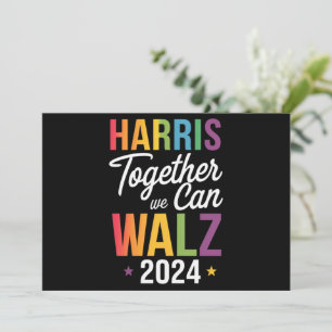 Harris Walz 2024 Kamala Samen Kunnen We LGBT Kaart