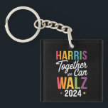 Harris Walz 2024 Kamala Samen kunnen we LGBT Sleutelhanger<br><div class="desc">Harris Walz 2024 Kamala Samen kunnen we verkiezingen houden</div>