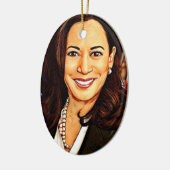 Harris-Walz-2024_ Keramisch Ornament (Links)