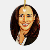 Harris-Walz-2024_ Keramisch Ornament (Voorkant)