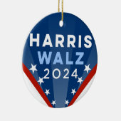 Harris Walz 2024 Keramisch Ornament (Rechts)