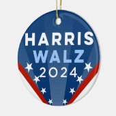 Harris Walz 2024 Keramisch Ornament (Links)