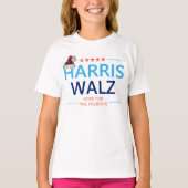 Harris Walz 2024 Kersthoop voor de Feestdagen T-shirt (Voorkant)