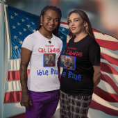 Harris Walz 2024 Kinderloze Kat Dames Stem Blauw T-shirt