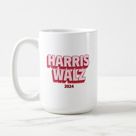 Harris Walz 2024 Koffie Mok (Links)