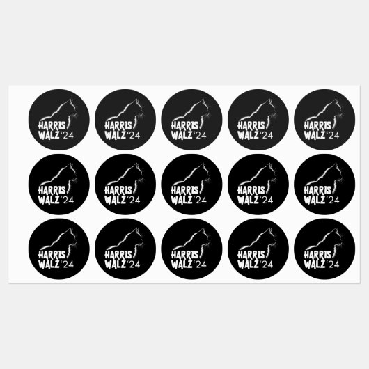 Harris Walz 2024 Labels (Vel)