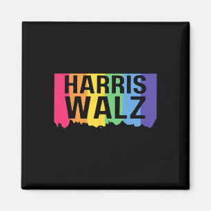 Harris Walz 2024 LGBTQ Gay Pride Rainbow Kamala Ha Magneet