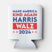Harris Walz 2024 maakt Amerika weer vriendelijk Blikjeskoeler (Achterkant)