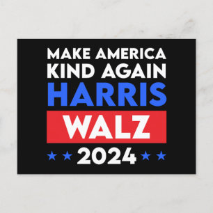 Harris Walz 2024 maakt Amerika weer vriendelijk Briefkaart