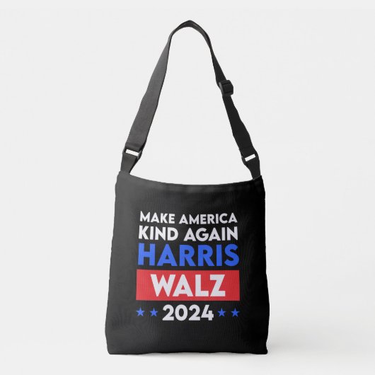 Harris Walz 2024 maakt Amerika weer vriendelijk Crossbody Tas (Voorkant)