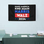 Harris Walz 2024 maakt Amerika weer vriendelijk Spandoek (Beurs)