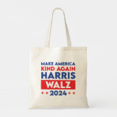 Harris Walz 2024 maakt Amerika weer vriendelijk Tote Bag (Achterkant)