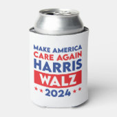 Harris Walz 2024 Make America Care opnieuw Blikjeskoeler (Blikje Voorkant)