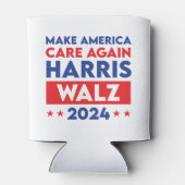 Harris Walz 2024 Make America Care opnieuw Blikjeskoeler (Achterkant)