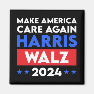 Harris Walz 2024 Make America Care opnieuw Magneet