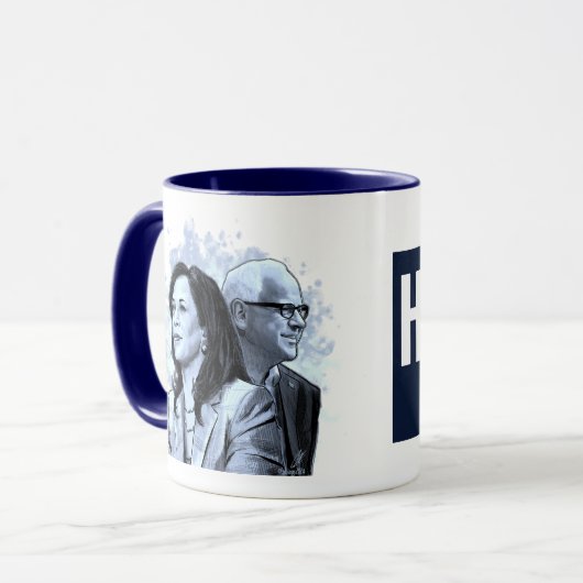 Harris Walz 2024 mok (Voorkant links)