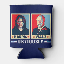 Harris Walz 2024 natuurlijk Blikjeskoeler