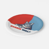 Harris Walz 2024, natuurlijk Cat Papieren Bordje (Gekanteld)