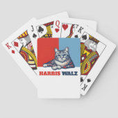 Harris Walz 2024, natuurlijk Cat Pokerkaarten (Achterkant)