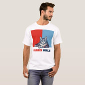 Harris Walz 2024, natuurlijk Cat T-shirt (Voorkant volledig)