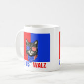Harris Walz 2024 natuurlijk Koffiemok (Voorkant links)