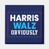 Harris Walz 2024 natuurlijk Magneet (Voorkant)