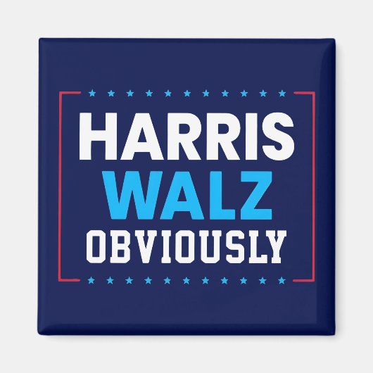 Harris Walz 2024 natuurlijk Magneet (Voorkant)