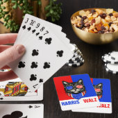 Harris Walz 2024 natuurlijk Pokerkaarten (Insitu)