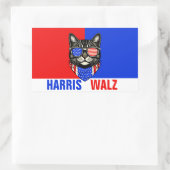 Harris Walz 2024 natuurlijk Rechthoekige Sticker (Tas)