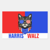 Harris Walz 2024 natuurlijk Rechthoekige Sticker (Voorkant)