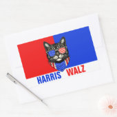 Harris Walz 2024 natuurlijk Rechthoekige Sticker (Envelop)