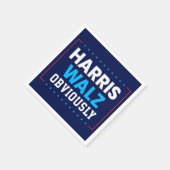 Harris Walz 2024 natuurlijk Servet (Hoek)