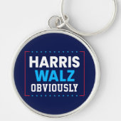Harris Walz 2024 natuurlijk Sleutelhanger (Voorkant)