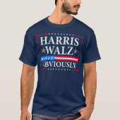 Harris Walz 2024 natuurlijk T-shirt (Voorkant)