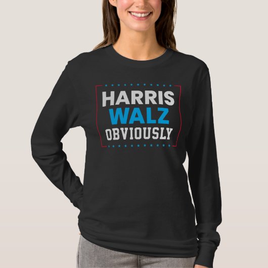 Harris Walz 2024 natuurlijk T-shirt (Voorkant)