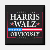 Harris Walz 2024 natuurlijk | Tim Walz Magneet (Voorkant)