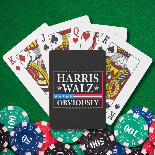 Harris Walz 2024 natuurlijk | Tim Walz Pokerkaarten