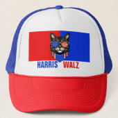 Harris Walz 2024 natuurlijk Trucker Pet (Voorkant)