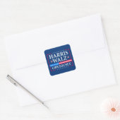 Harris Walz 2024 natuurlijk Vierkante Sticker (Envelop)