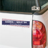 Harris Walz 2024 - Niemand staat boven de wet Bumpersticker (Op Truck)