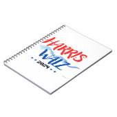 Harris Walz 2024 Notitieboek (Linkerzijde)