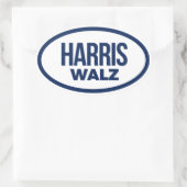 HARRIS WALZ 2024 OVALE STICKER (Tas)
