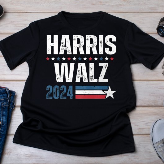 Harris Walz 2024: Patriottische campagne in nood T-shirt