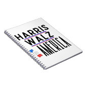 Harris Walz 2024 Pin Notitieboek (Rechterzijde)