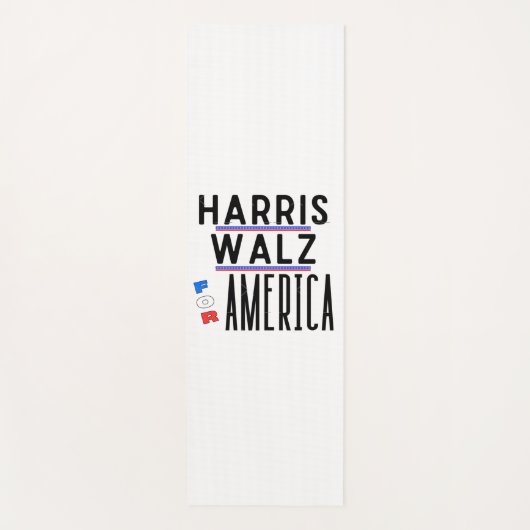 Harris Walz 2024 Pin Yogamat (Voorkant)