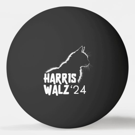 Harris Walz 2024 Pingpongbal (Voorkant)