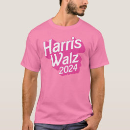Harris Walz 2024 Pink T-shirt