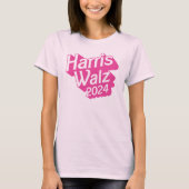 Harris Walz 2024 Pink T-shirt (Voorkant)