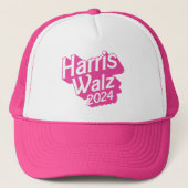 Harris Walz 2024 Pink Trucker Pet (Voorkant)
