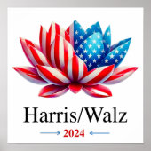 Harris Walz 2024 - Poster (Voorkant)